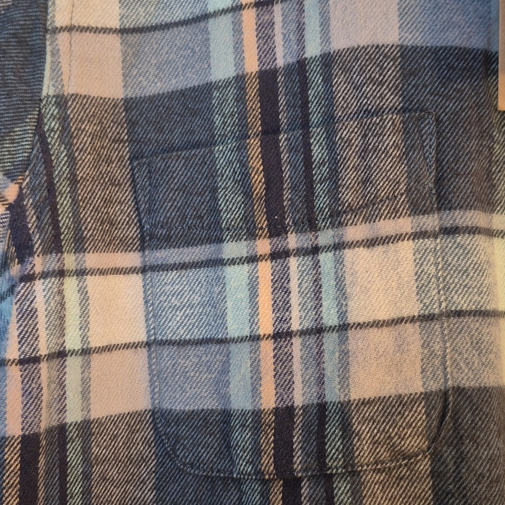 NWT Woolrich Pemberton Plaid Flannel Shirt - Women's Size Medium Gray Pink - Picture 9 of 9